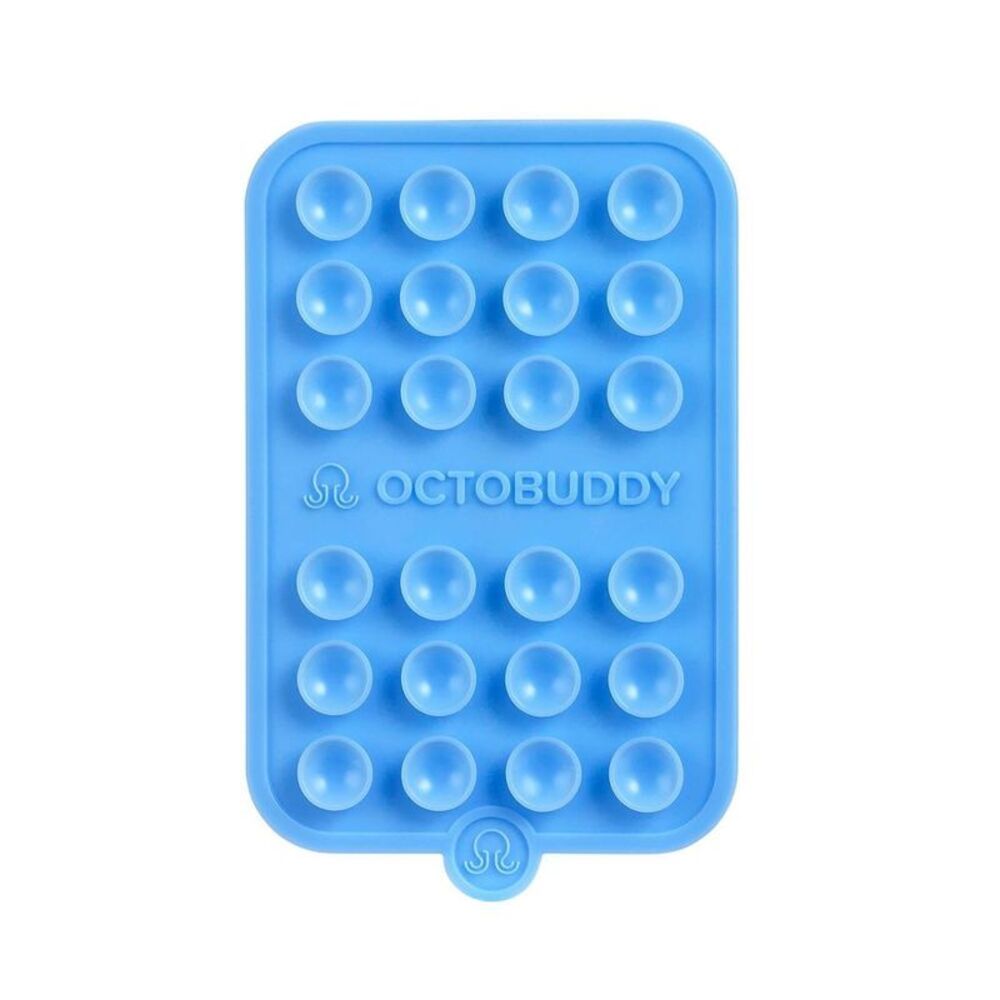 Octobuddy -  Silicone Suction Cup Phone Case Mount Ma Blue
